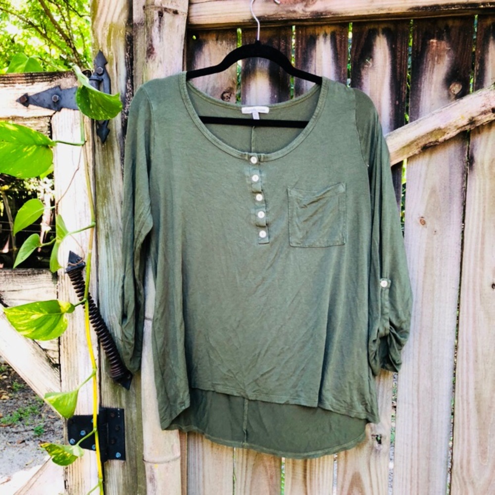 Long Sleeve Button Top